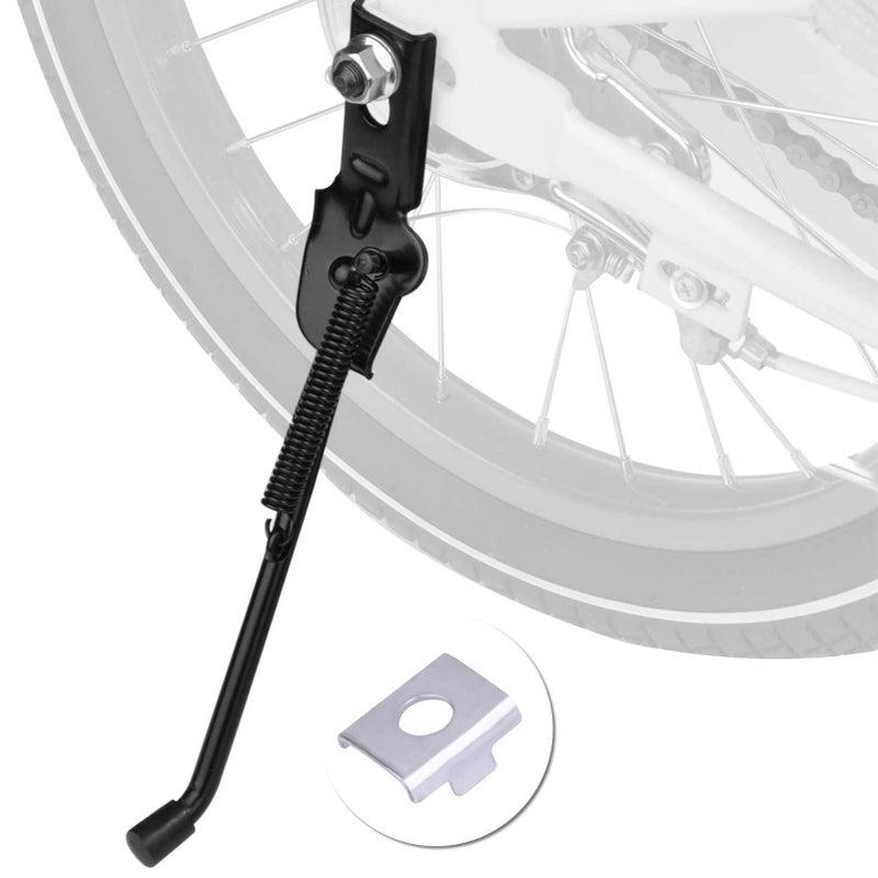 SEISSO Bike Kickstand for Kids Bike 16 inch Wheel, Universal Rear Side Bicycle Kick Stand for 16" Wheel, Premium Steel with Pad, Replacement Child Kickstand - Image 1